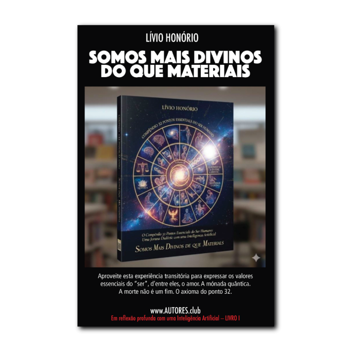 Somos mais divinos do que materiais — Uma reflexão profunda com uma Inteligência Artificial — Livro I