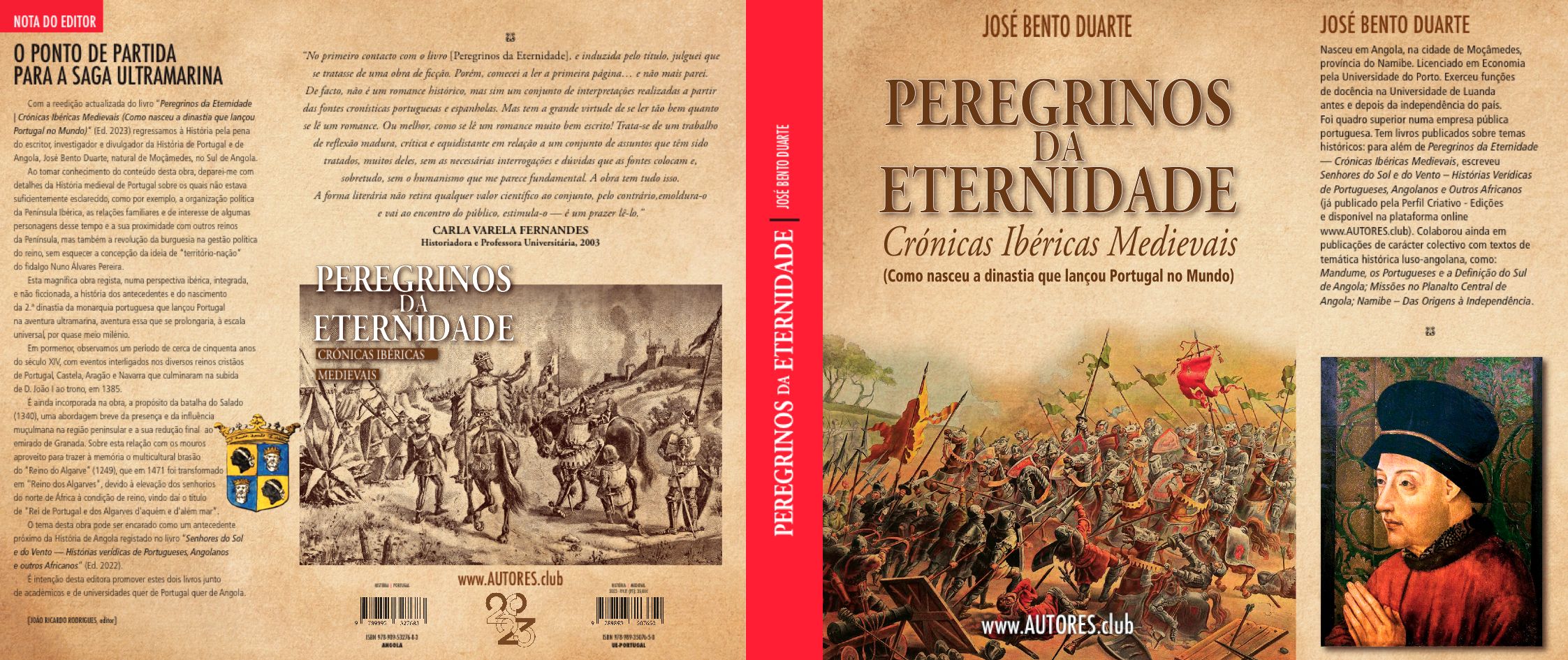 Plano de capa do livro "peregrinos da Eternidade"