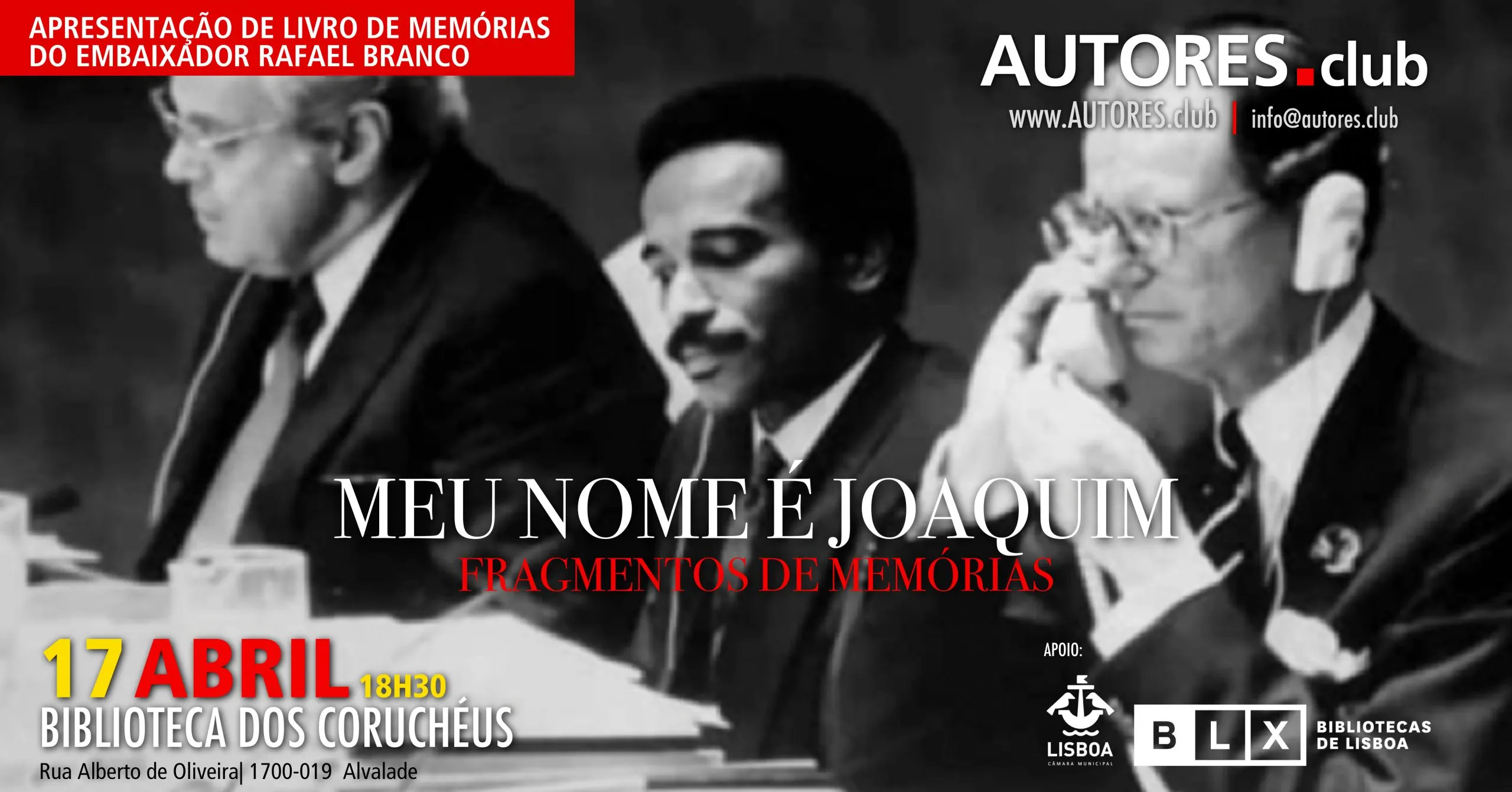 "Meu Nome é Joaquim - Fragmentos de Memórias", de Rafael Branco