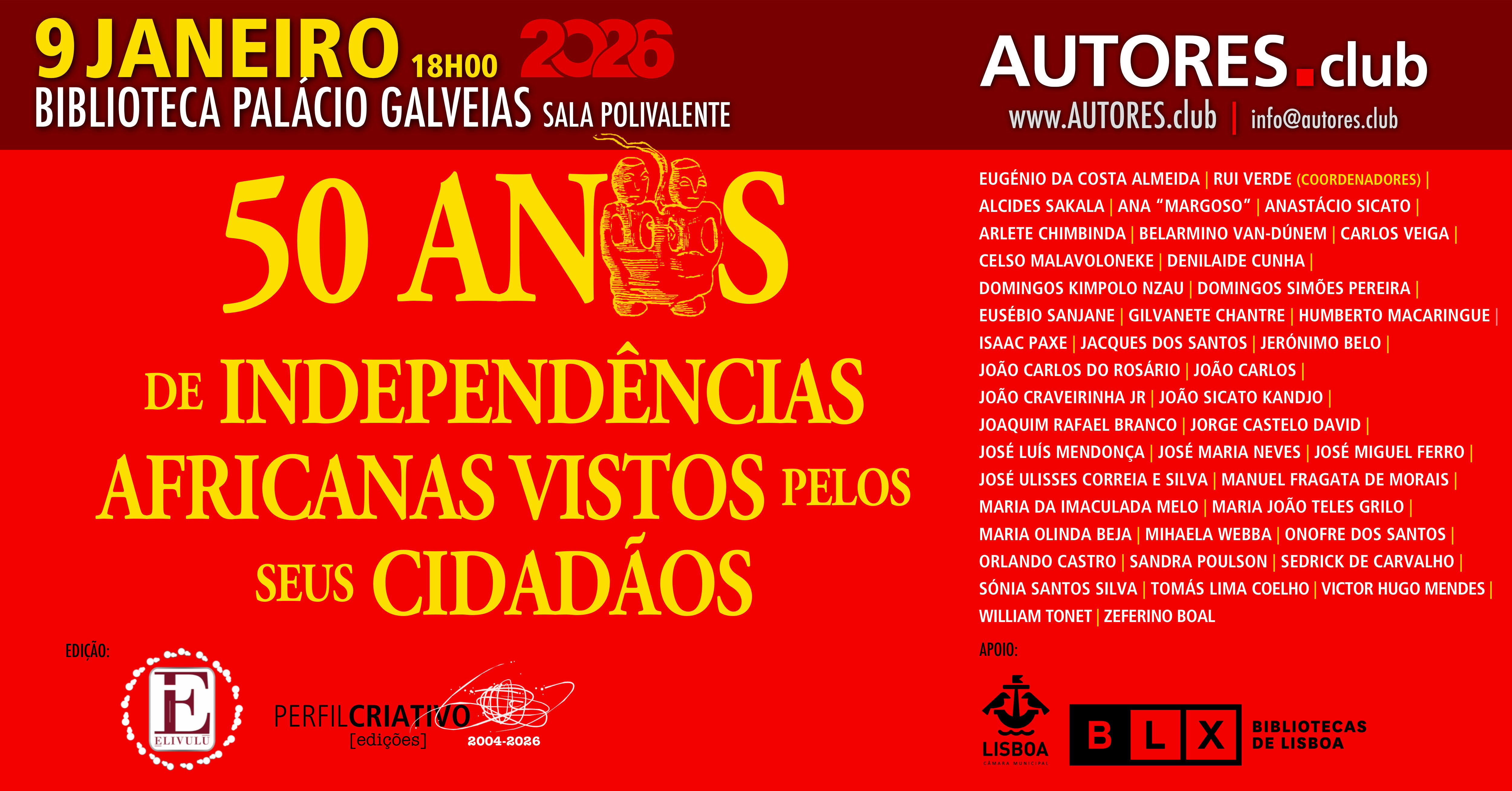 Lançamento do livro 50 Anos de Independências Africanas Vistos pelos seus Cidadãos