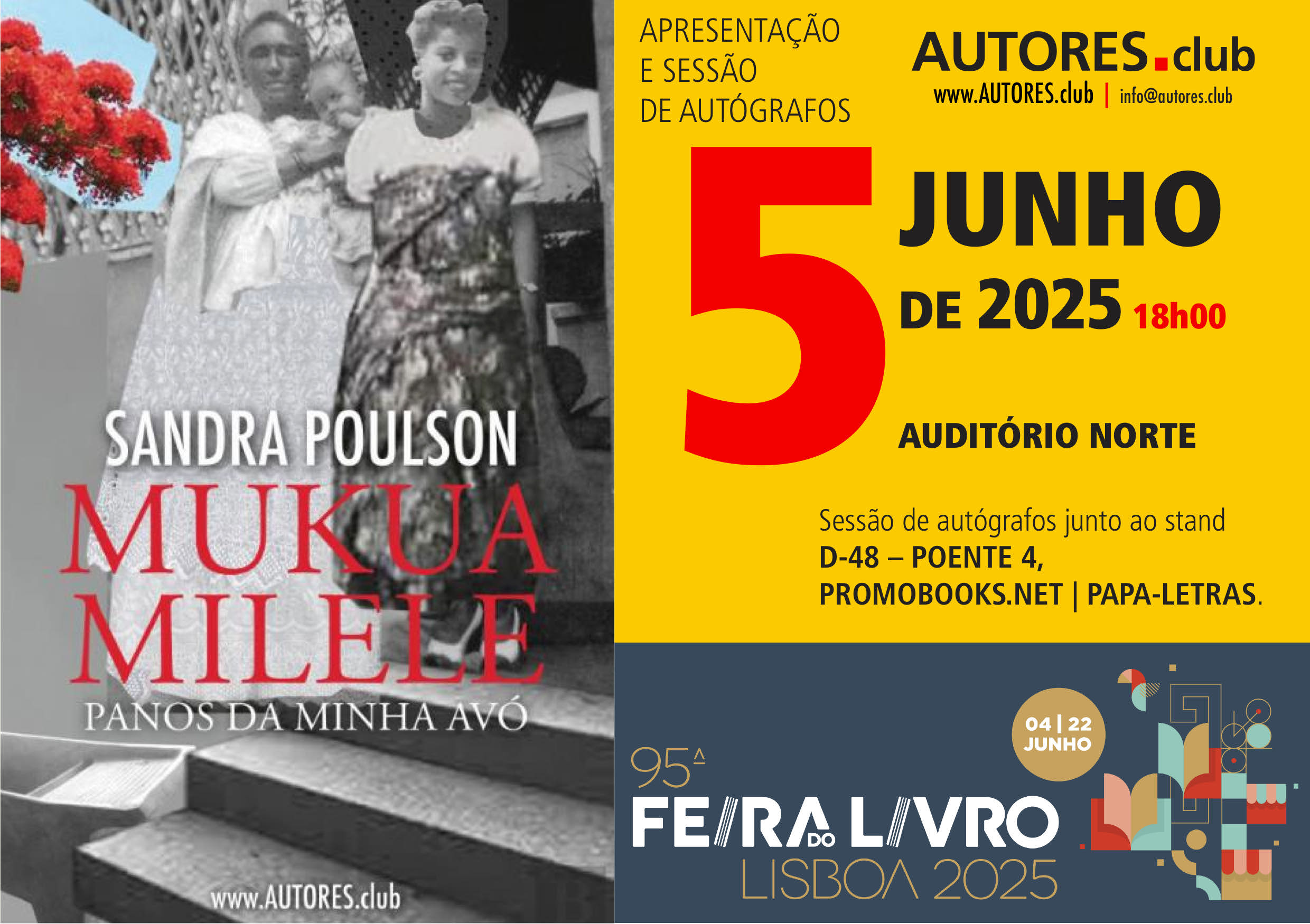 Apresentação do livro "Mukua Milele panos da minha avó"